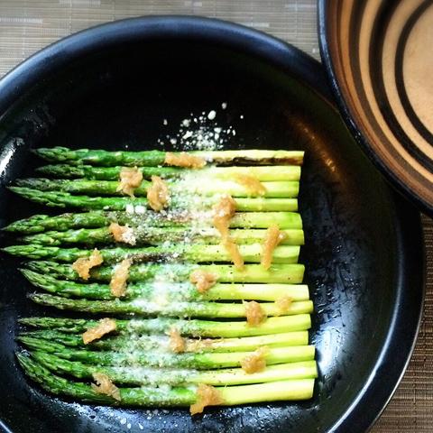 Donabe Recipes - Roasted Asparagus with Preserved Lemon