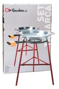 Best Paella Stand - Garcima Paella Pan + Paella Burner and Stand Set