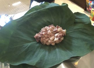 how to make fijian palusami recipe - corned lamb