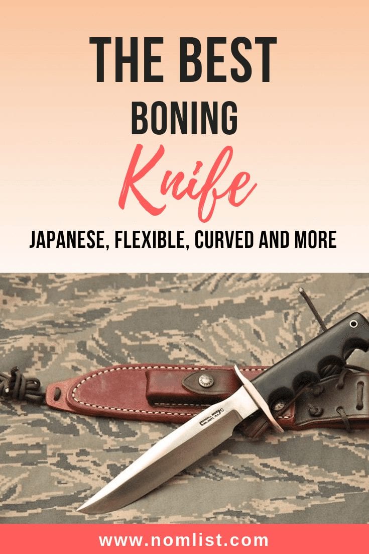These knives are typically thinner and the tips are more pointed, for piercing easily into the meat. Here is a list of our favorite Japanese boning knives. #japanese #japaneseknives #japanknives #japanmade #cutting #knives #kitchenkinves #kitchenware #kitchentools #kitchenappliaces #knife #boningknives #boneknives #japaneseboningknives