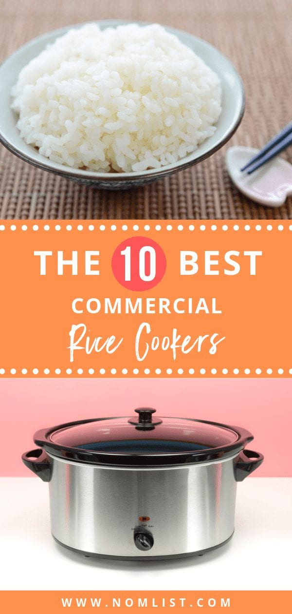 Need to cook massive amounts of rice? We've selected the Top 10 best commercial rice cookers for your entertaining needs! #rice #ricecooker #kitchenware #kitchentools #ricemaker #commercial #commercialricecooker #cooking #ricerecipes #kitchen #asianfood #asianfoodrecipes