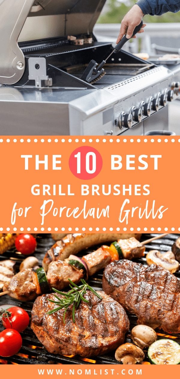 If trying to decide what type of grill brush to buy has always puzzled you, then here are a few of the choices that come to the top of the list when looking for the 10 Best Brushes for Porcelain Grill Grates. #porcelaingrill #grilling #grills #bbq #barbecue #porcelainbarbecue #allaboutBBQ #outdoorbbq #outdoorgrill #grillingrecipes