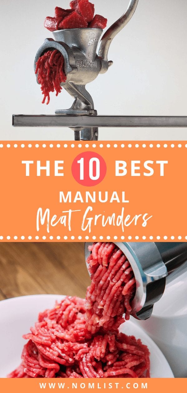 Say goodbye to the days where you could not find ground chuck to the consistency you wanted. We have supplied a list of our very favorite manual meat grinders. #grinder #grinders #meatgrinders #manual #kitchentools #kitchenappliaces #meateater #meat