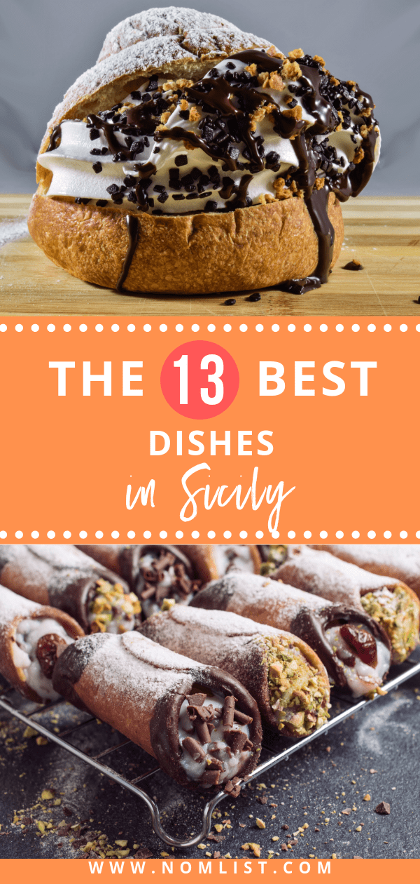 Ask a local what you should do in Sicily and chances are the answer is going to start with food. Here are the 13 best things to eat in Sicily!  #sicily #italy #travel #travelfood #travelmeals #worldtravel #italianfood
