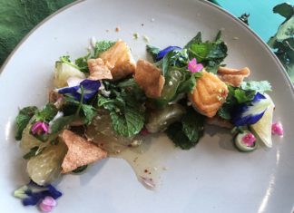 Yum Pla Salmon Thai Salad - 1 Plated -Banyan Tree Bangkok Cooking Class