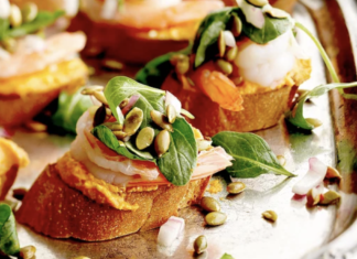 Shrimp Bruschetta Pumpkin