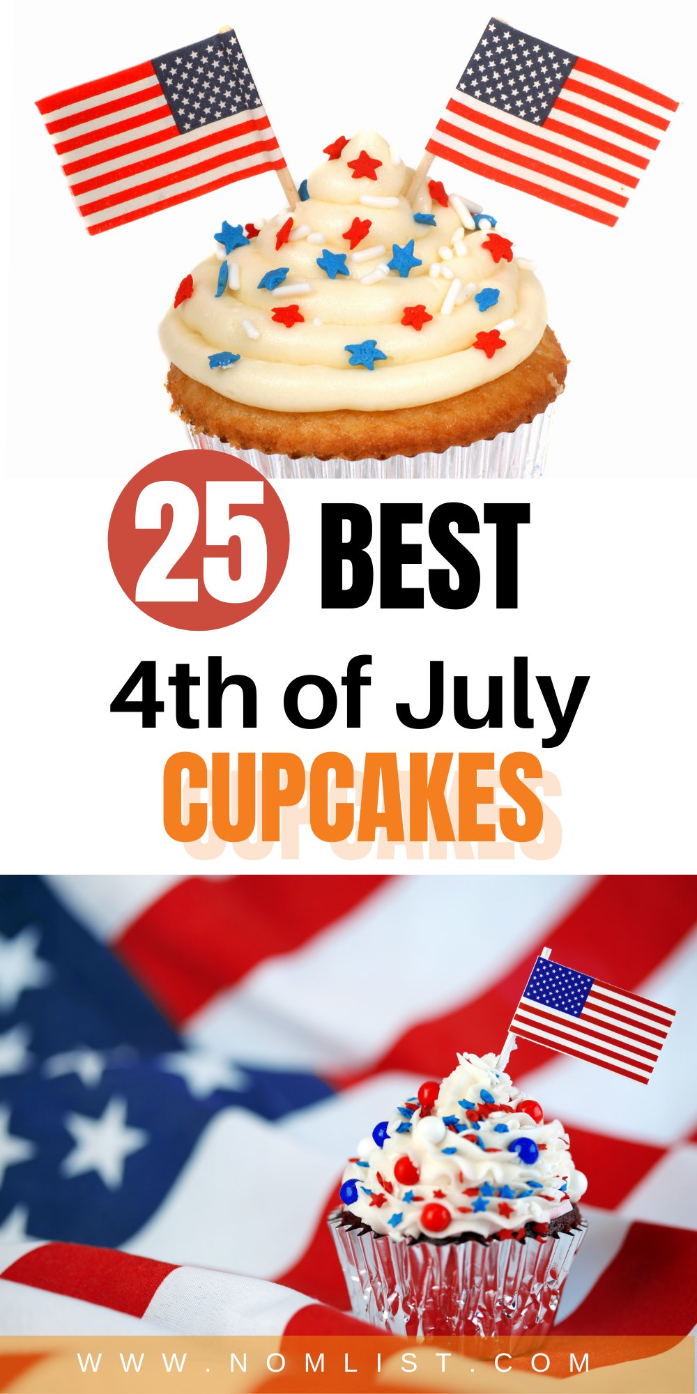 There's no better way to celebrate the 4th of July with something sweet. These delicious 4th of July cupcakes are the perfect baked recipes that will impress your family and friends. Check out the 25 best Fourth of July cupcakes that you will LOVE!